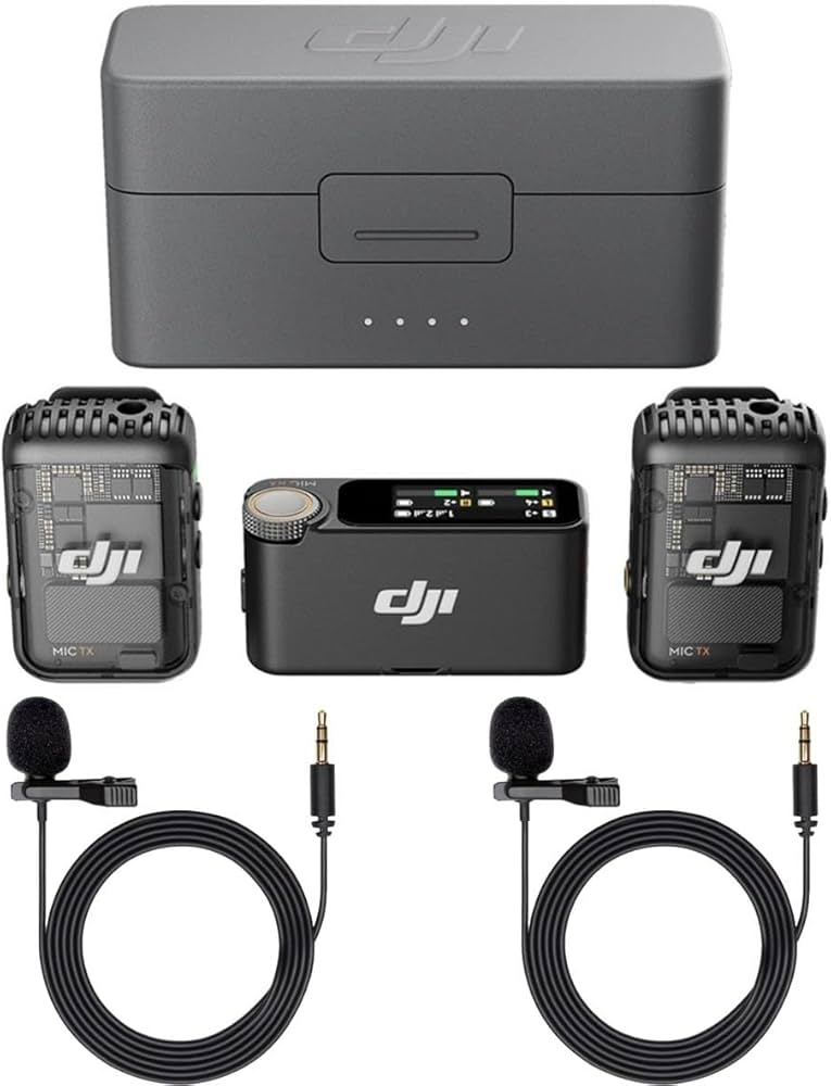 DJI Mic 2 Wireless Professional Microphone (2TX + 1RX) & Charging Case DJI Mic 2 Wireless Professional Microphone (2TX + 1RX) & Charging Case